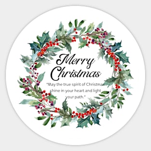 Merry Christmas Round Sticker 19 Sticker